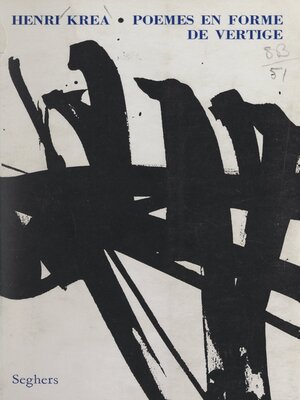 cover image of Poèmes en forme de vertige